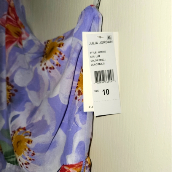 💖💃JULIA JORDAN Asymmetrical Dress Size 10 - Picture 4 of 4